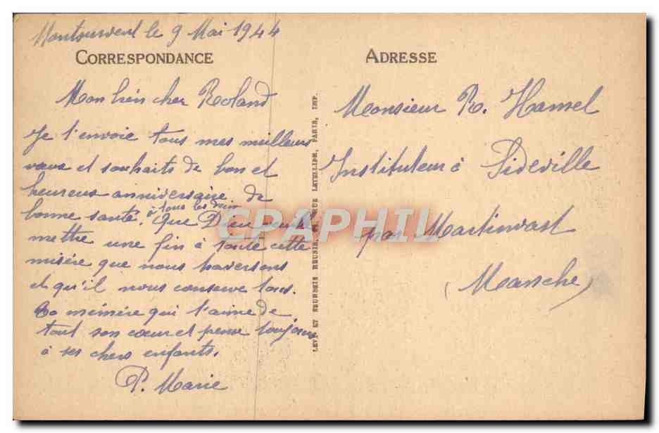 CPA Lourdes La Basilique et le Monument Interallie vus du Chateau Fort — Verso