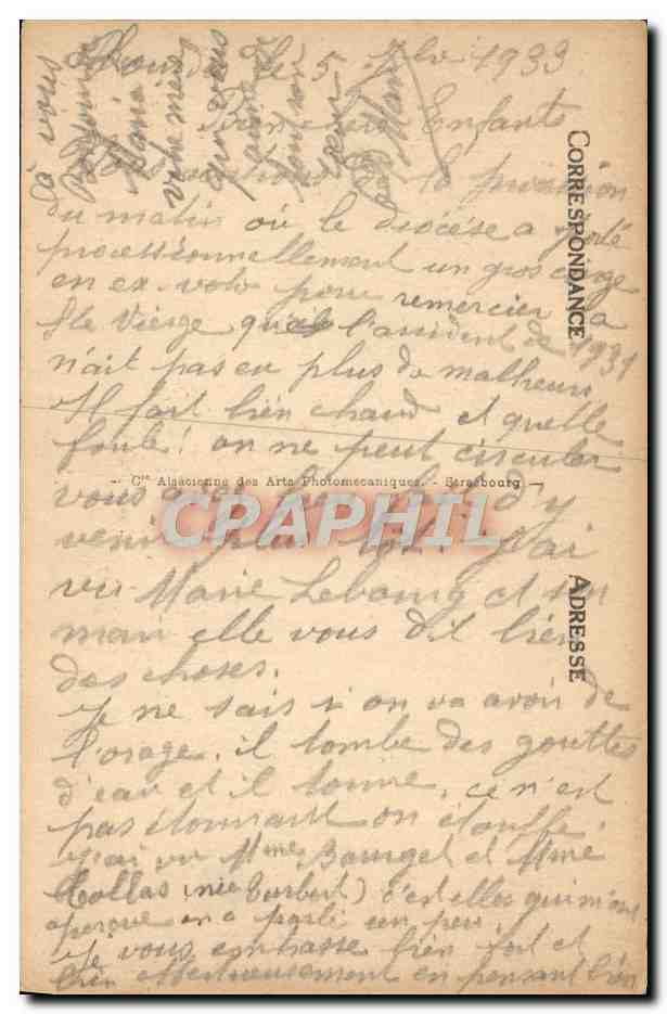 CPA Lourdes La Basilique et le Gave — Verso