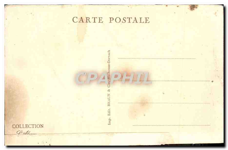 CPA Hartmannswilelrkopf Le monument erige par le 152e RI Militaria — Verso