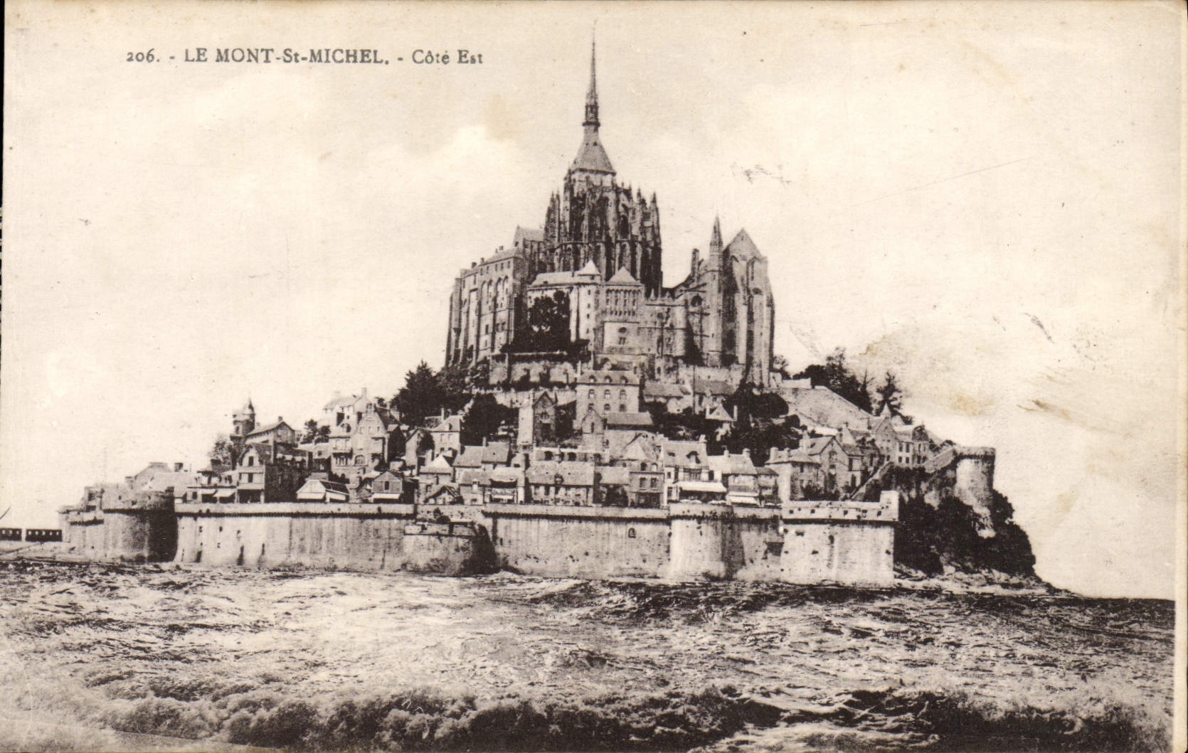 CPA Mont Saint Michel Cote Est