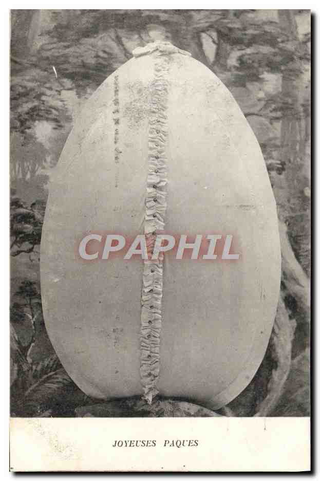CPA Fantaisie Oeuf Paques