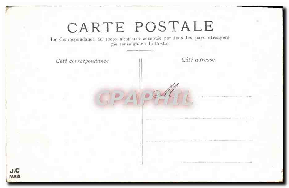 CPA Paris Arc de Triomphe aux Tuileries — Verso