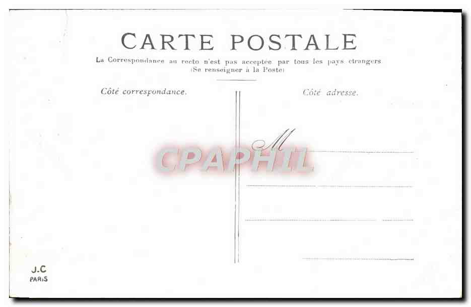CPA Paris Arc de Triomphe aux Tuileries — Verso