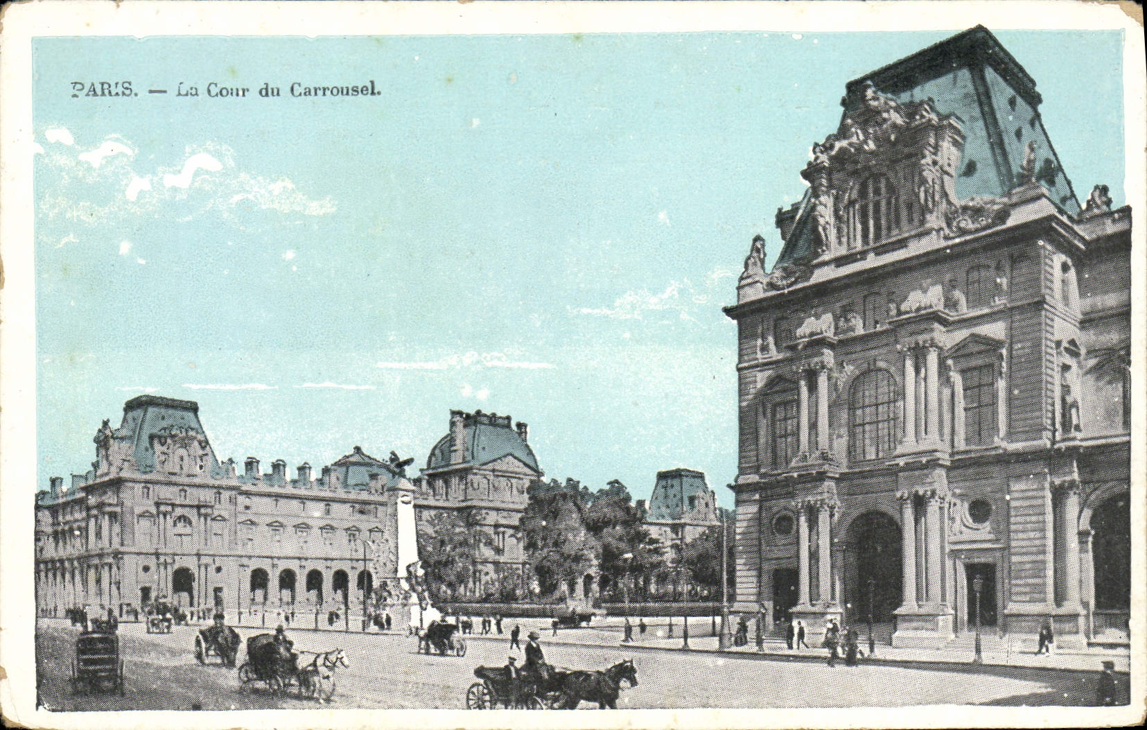 CPA Paris La Cour du Carrousel