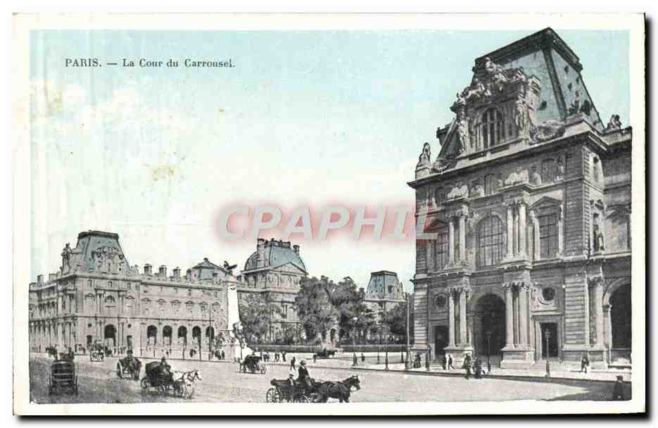 CPA Paris La Cour du Carrousel