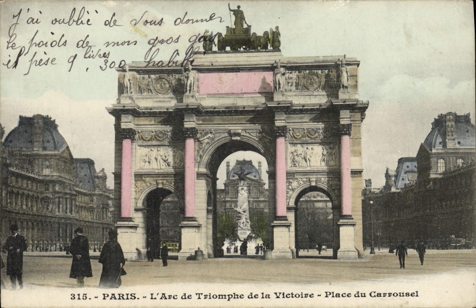 CPA Paris L'Arc de Triomphe de la Victoire Place du Carrousel