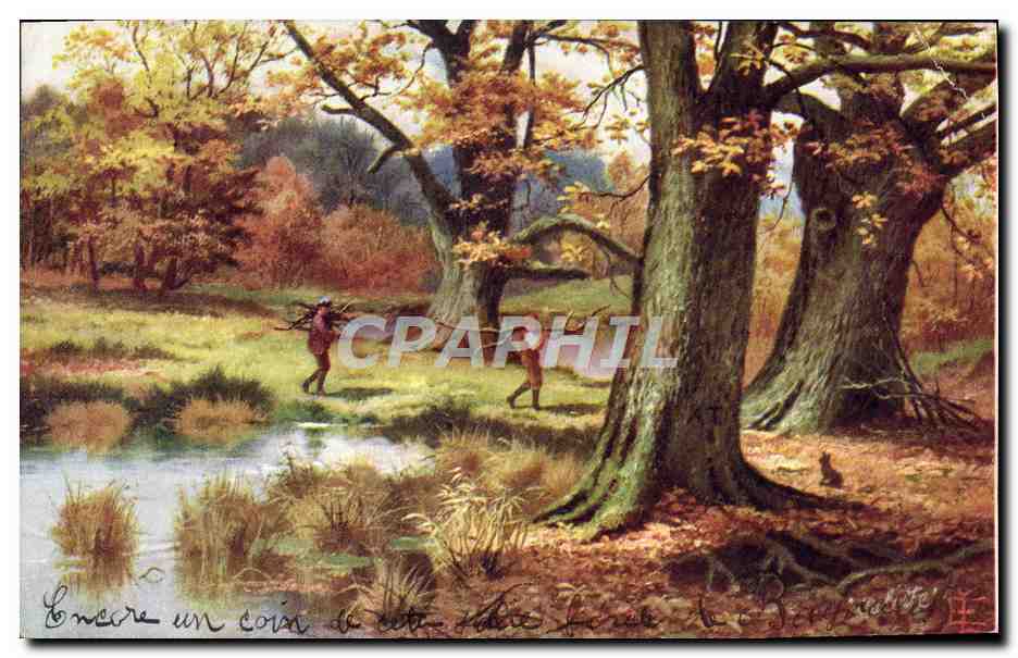 CPA Fantaisie Enfants dans les bois