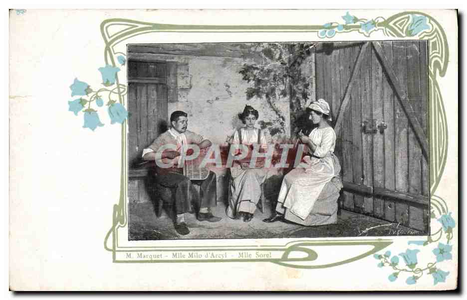 CPA Fantaisie Femme Publicite Chaussures James Genty Rue Bossuet Dijon 