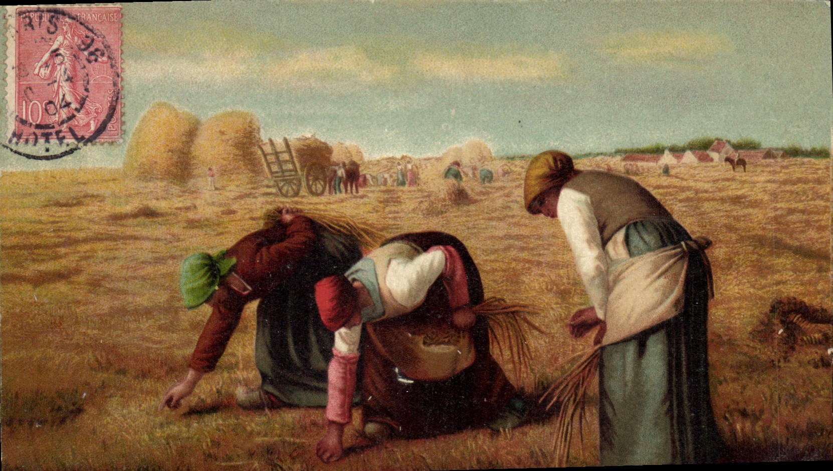 CPA Fantaisie Glaneuses Millet