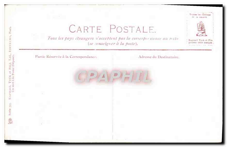 CPA Fantaisie  — Verso