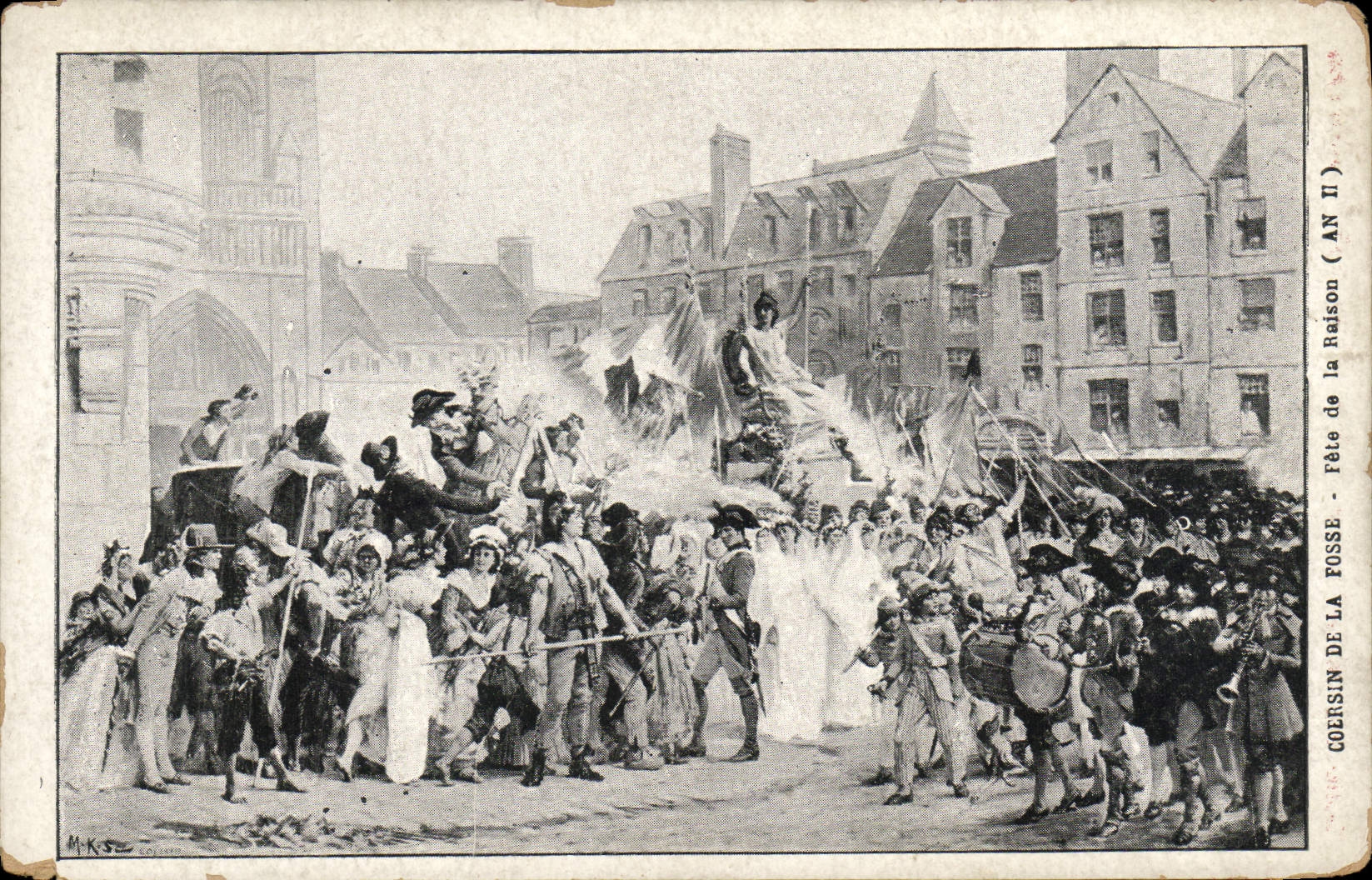 CPA Coersin de la Fosse Fete de la Raison