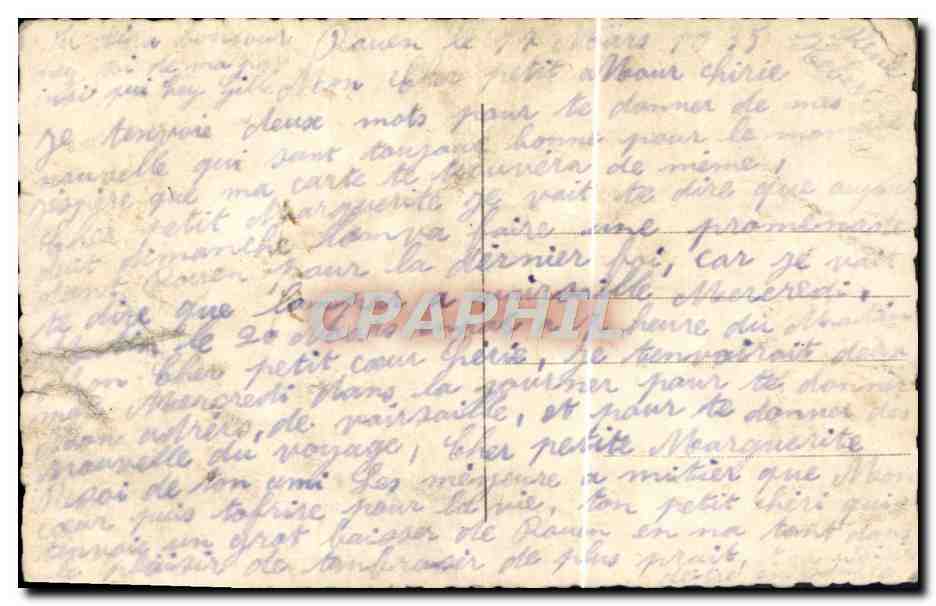 CPA Fantaisie Femme — Verso