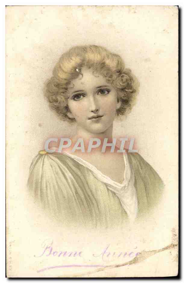 Buen Año — Retrato de joven mujer — Editor desconocido, número de serie no visible