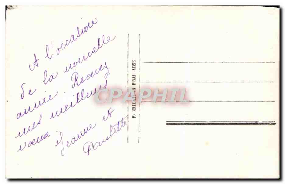 CPA Fantaisie Fleurs — Verso