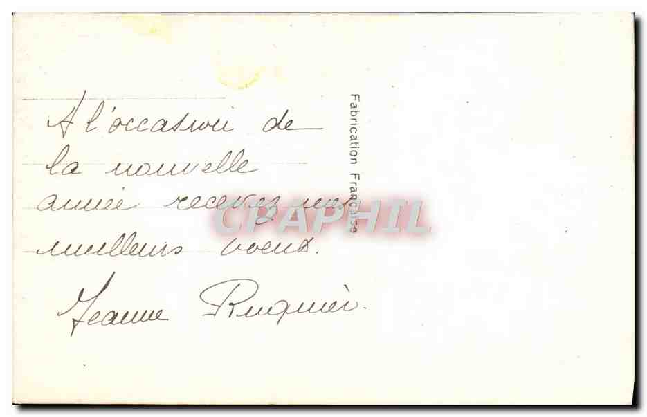 CPA Fantaisie Femme — Rückseite