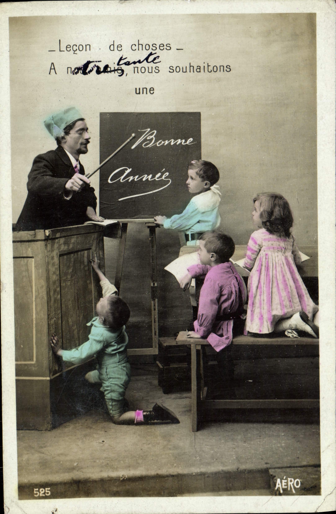 CPA Fantaisie Enfants Maitre d'ecole