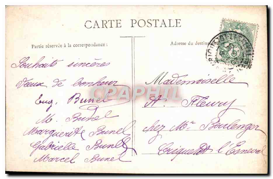 CPA Fantaisie Enfant Telegramme  — Rückseite
