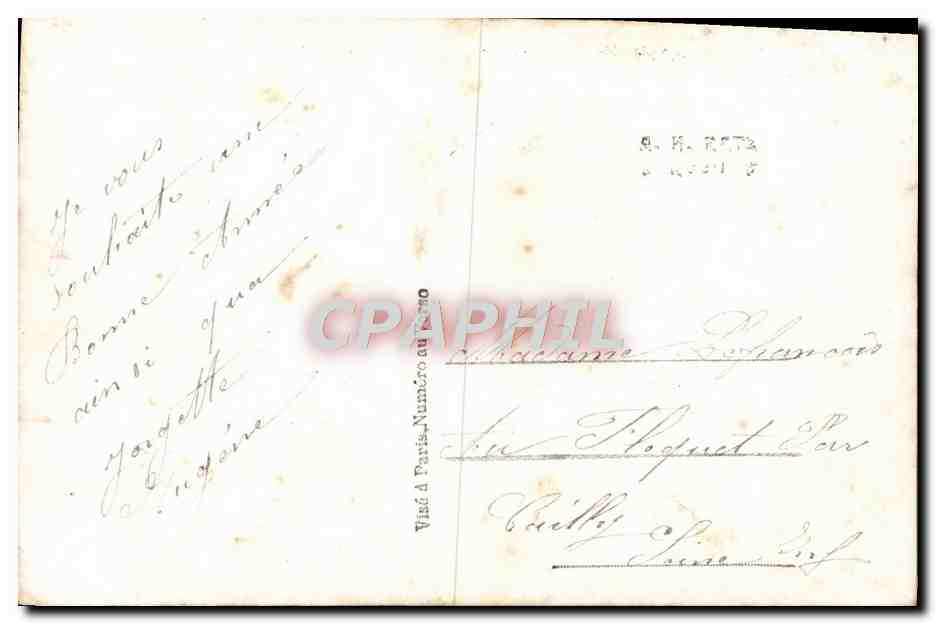 CPA Fantaisie Soldat Poilu Militaria Marianne  — Rückseite