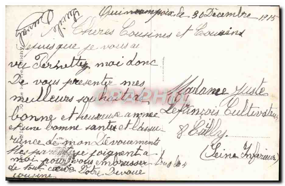 Femme en hiver — Soldat en paysage hivernal — éditeur Mug, n° 688 — Reverso