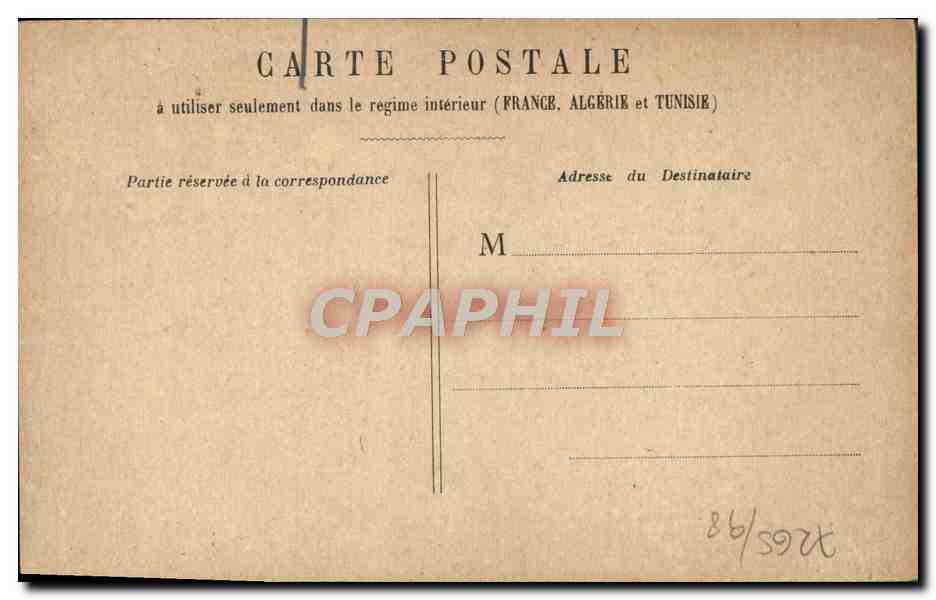 CPA Paris La Conciergerie — Rückseite