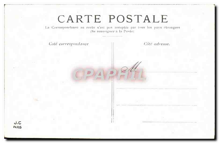 CPA Paris La Conciergerie — Rückseite