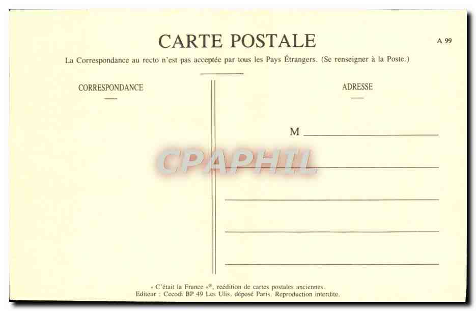REPRO Scenes Parisiennes aux Champs Elysees Marchands De Feuillages — Rückseite