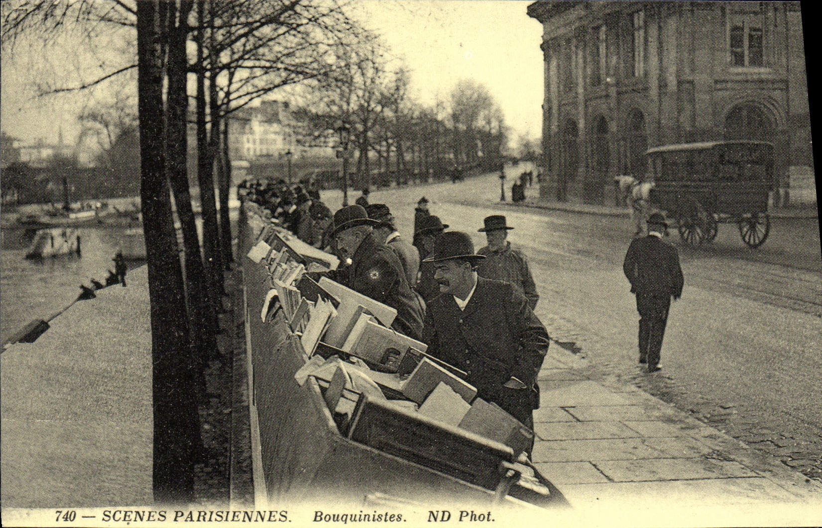REPRO Scenes Parisiennes Bouqunistes