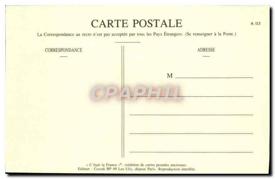 REPRO Scenes Parisiennes Un Fort De La Halle — Rückseite
