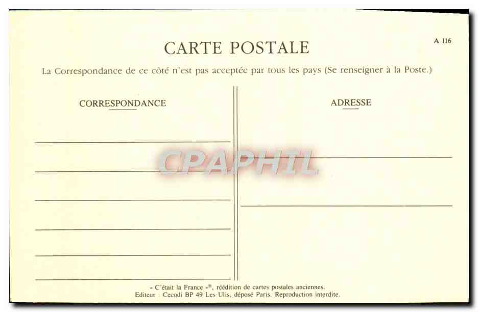 REPRO Paris Scenes parisiennes Les petites affiches — Verso