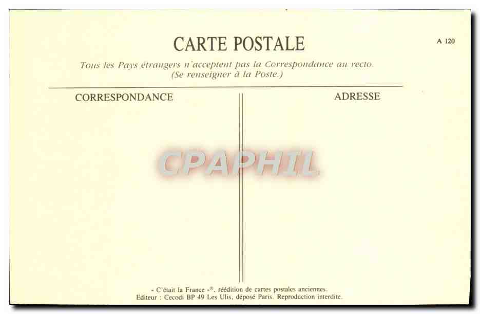 REPRO Scenes Parisiennes La Marchande De Journeaux Journaux — Rückseite