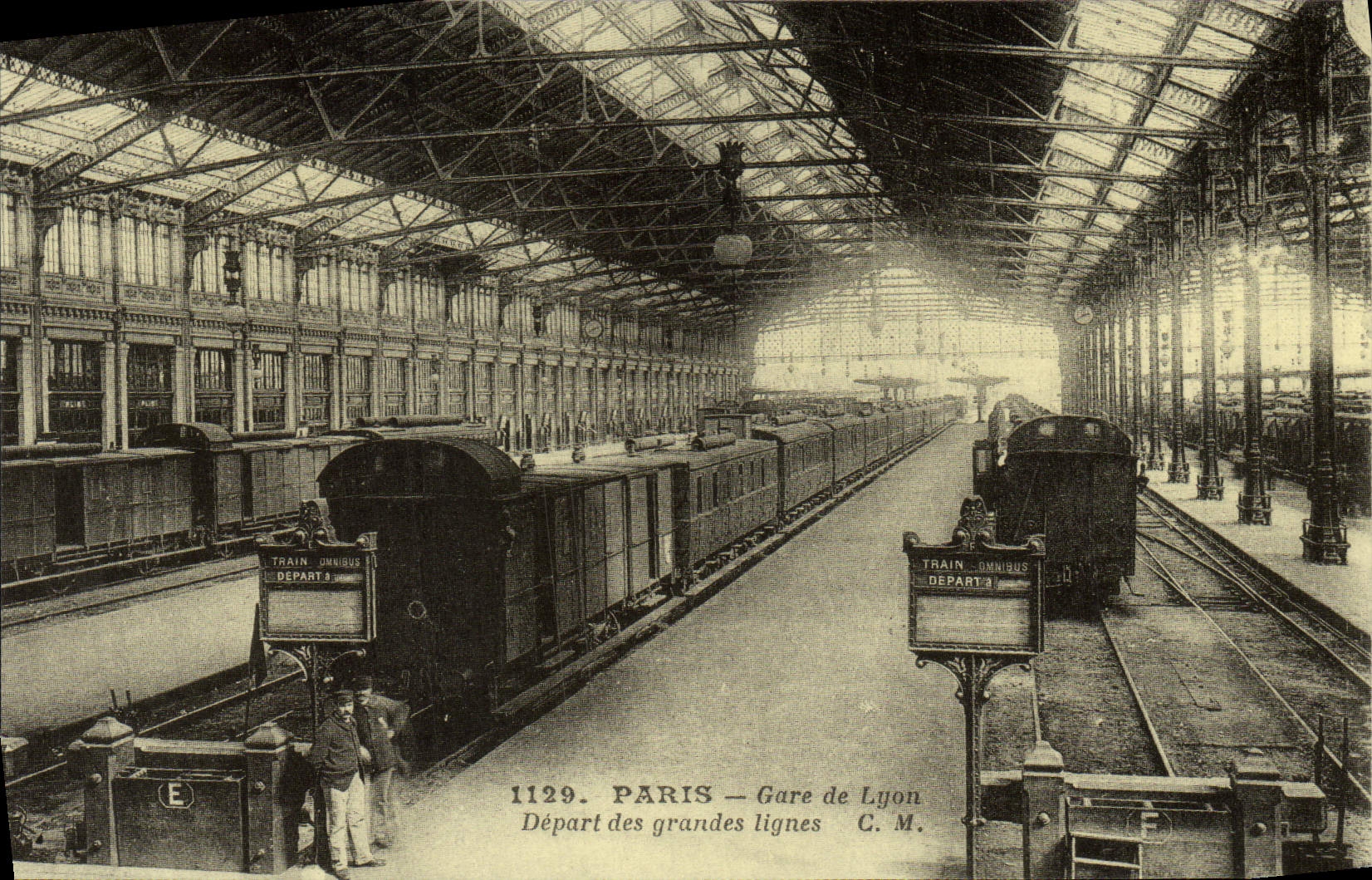 REPRO Paris Gare De Lyon Depart Des Grandes Lignes Train