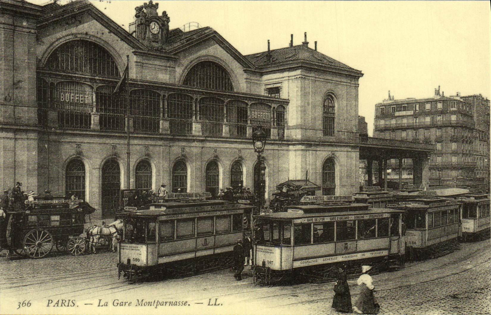 REPRO Paris La Gare Montparnasse Tramways