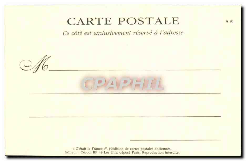 REPRO Scenes Parisiennes La Bourse Aux Timbres Champs Elysees — Rückseite