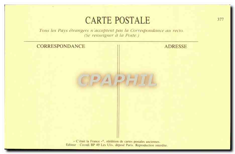 Le Mur de Bartres — Départ du Courrier — L'Aveyron Pittoresque, Hôtel du Midi Verdier — Rückseite