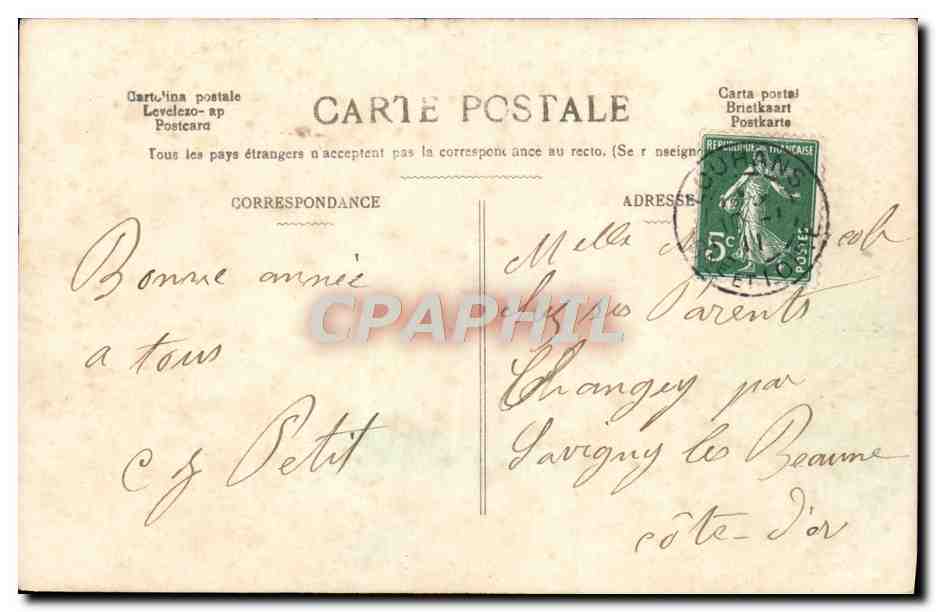 CPA Fantaisie Enfant Homme — Verso