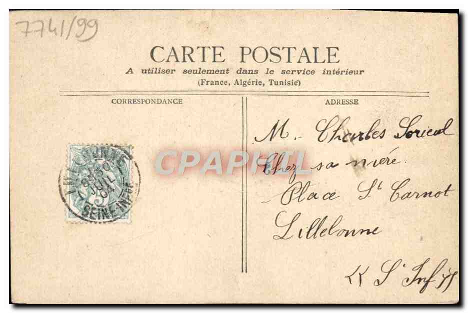 Pêcheur au bord d'un lac — sous un grand arbre — éditeur ATAR de Genève, n° de série non visible — Rückseite