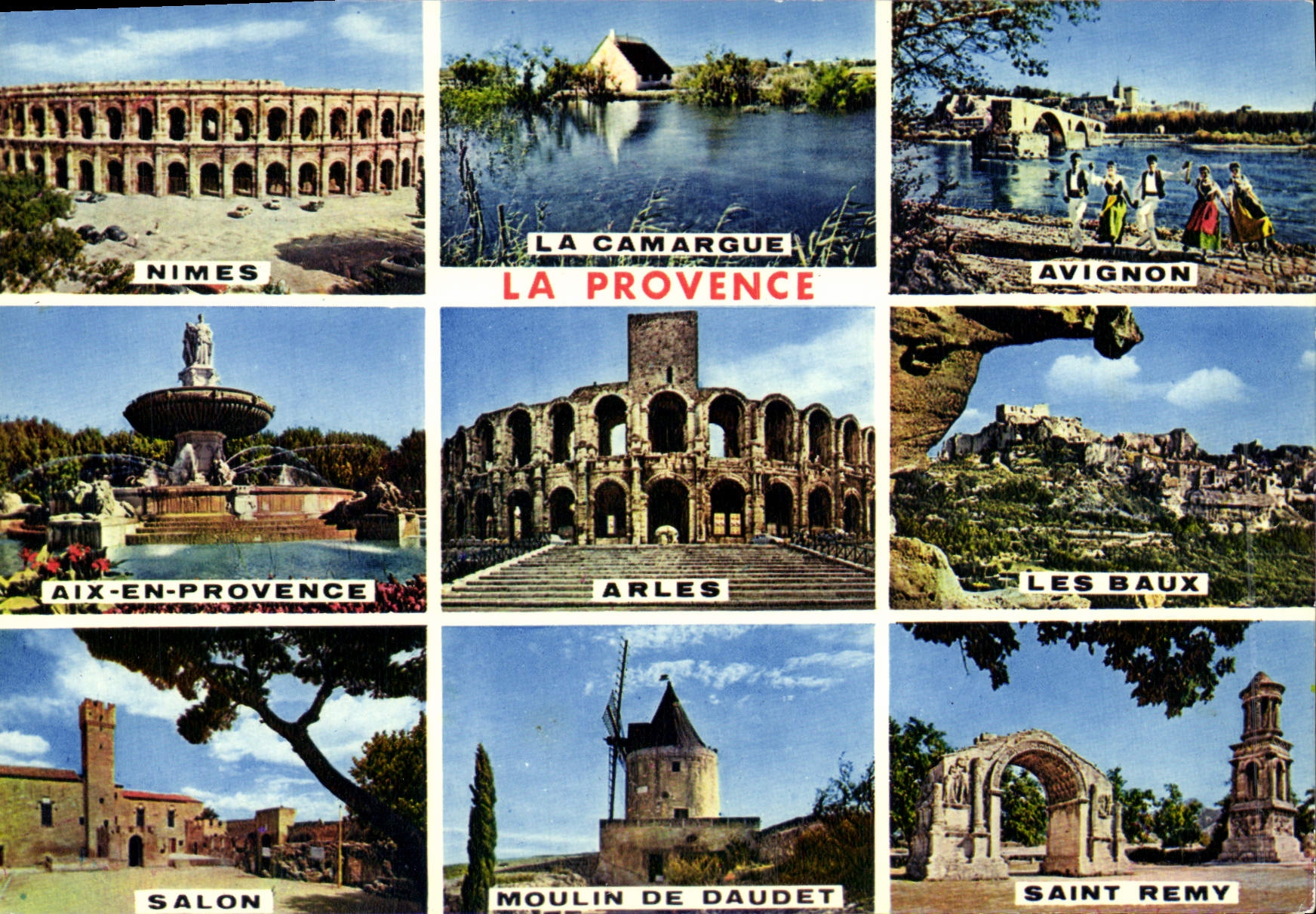 La Provence — panoramic view of emblematic sites — Éditions 'MART' Nice