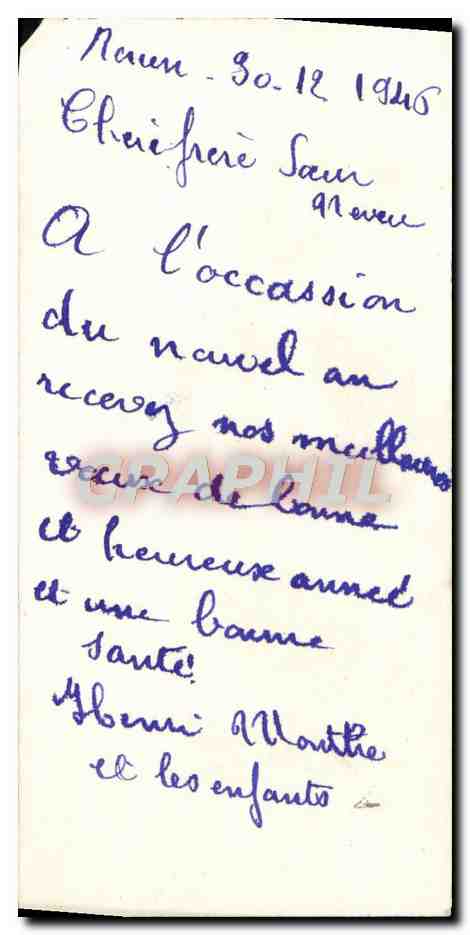 CPA Fantaisie Bonne annee Enfants — Rückseite