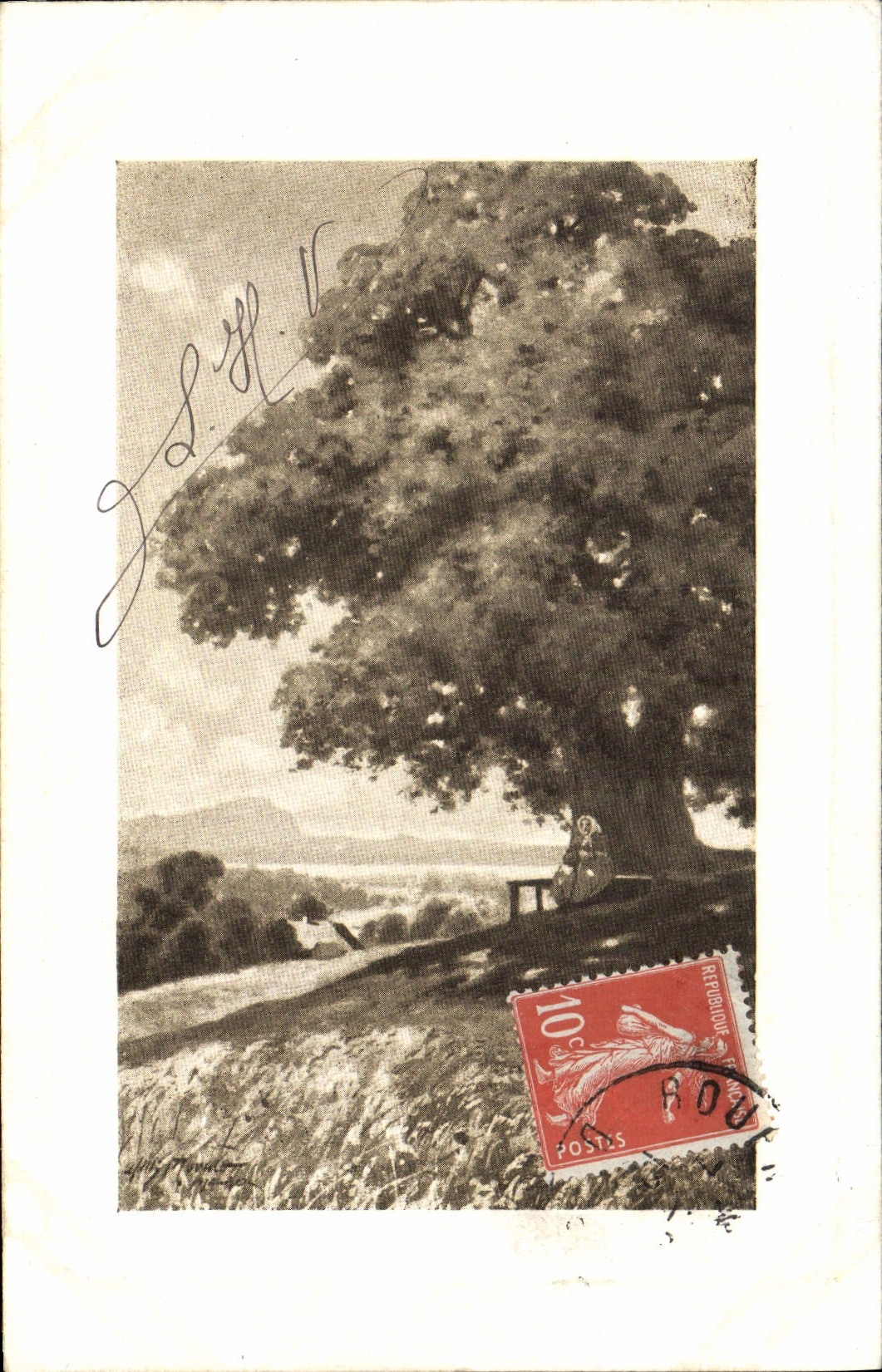 CPA Fantaisie Arbre