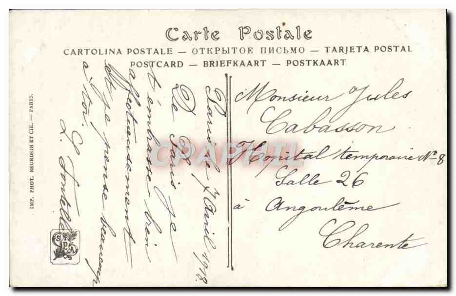 CPA Fantaisie Salons de Paris Didier Pouget Matinee dans le Limousin Bruyeres en fleurs  — Back