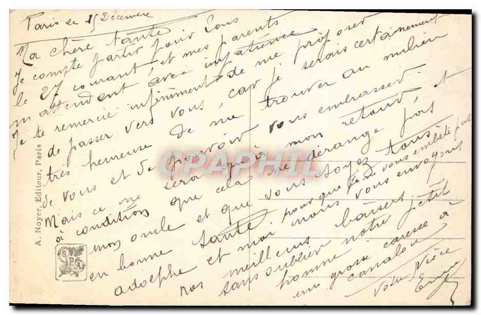 CPA Fantaisie Salon 1913 A Rigolot Soleil levant dans la brume — Rückseite