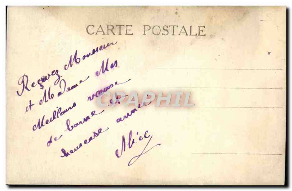 CPA Fantasie Bonne Annee — Rückseite