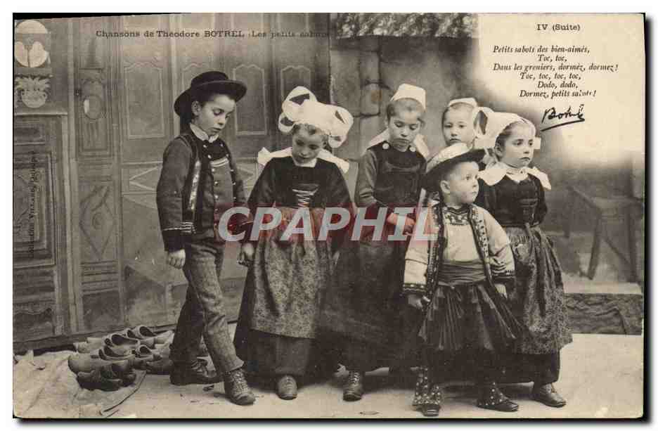 CPA Petits saboti des bien aimes Toc Enfants Bretagne FolkloreBotrel