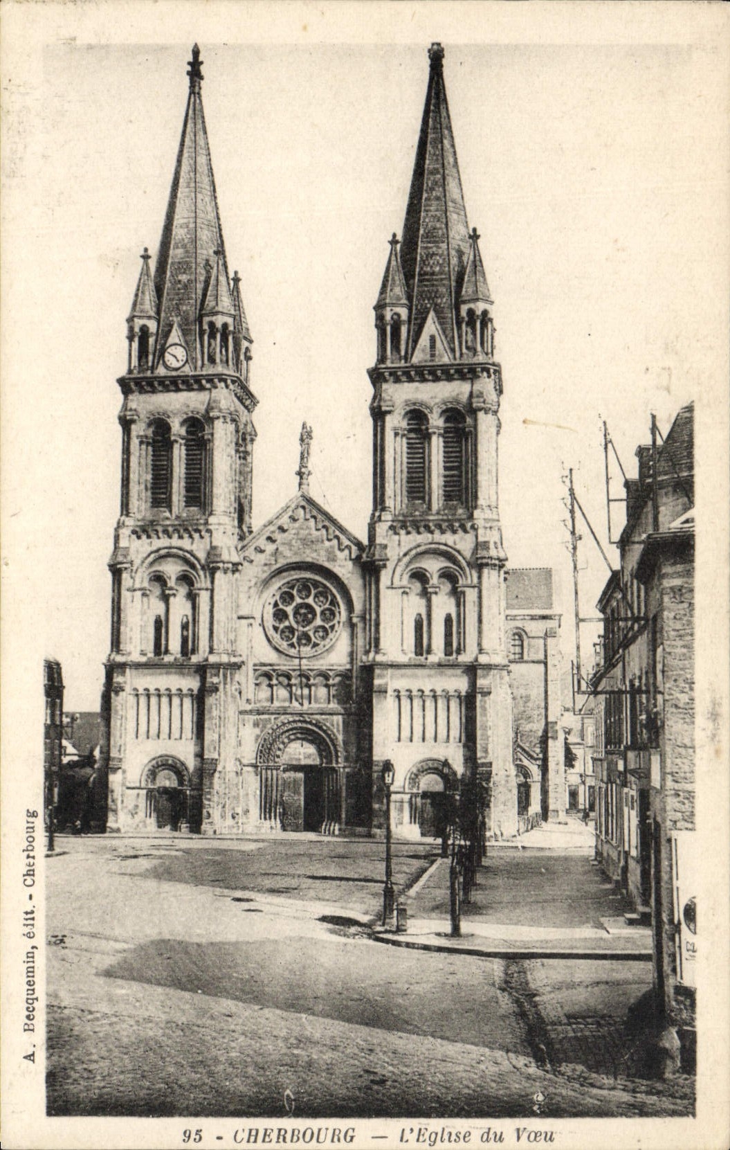 CPA Cherbourg L'Eglise du voeu