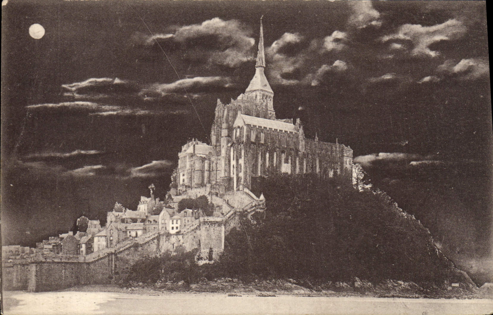 Le Mont-Saint-Michel — Côté Nord au Clair de Lune — Laurent-Notifénines