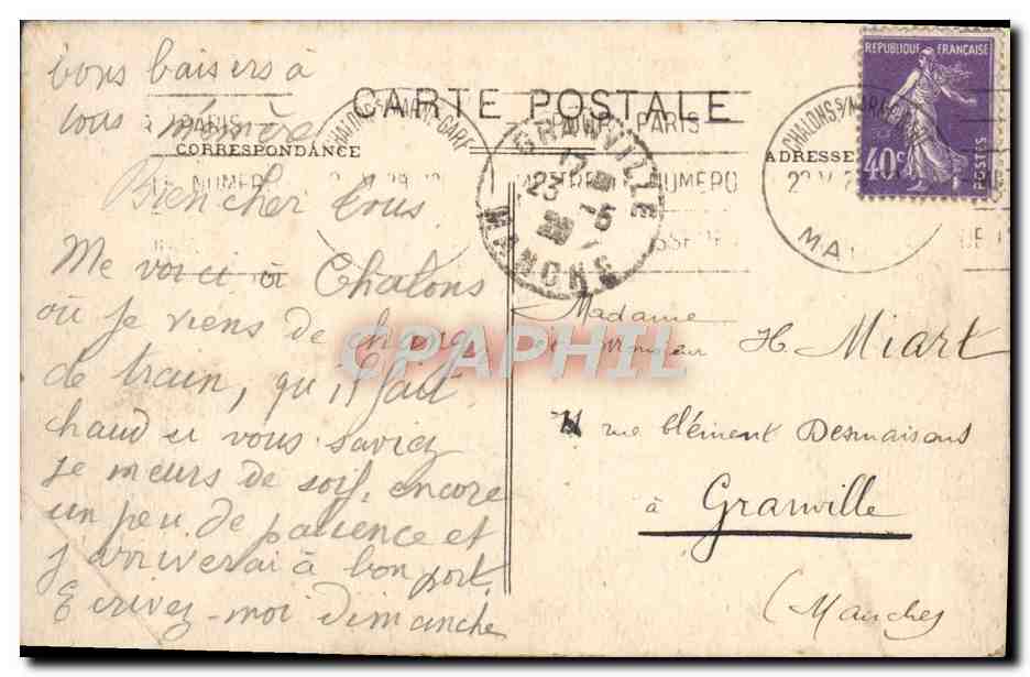CPA Le Mont Saint Michel  — Verso
