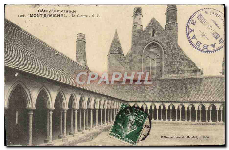 Mont-Saint-Michel - Le Cloître - G. F. - Collection Germain fils, St-Malo