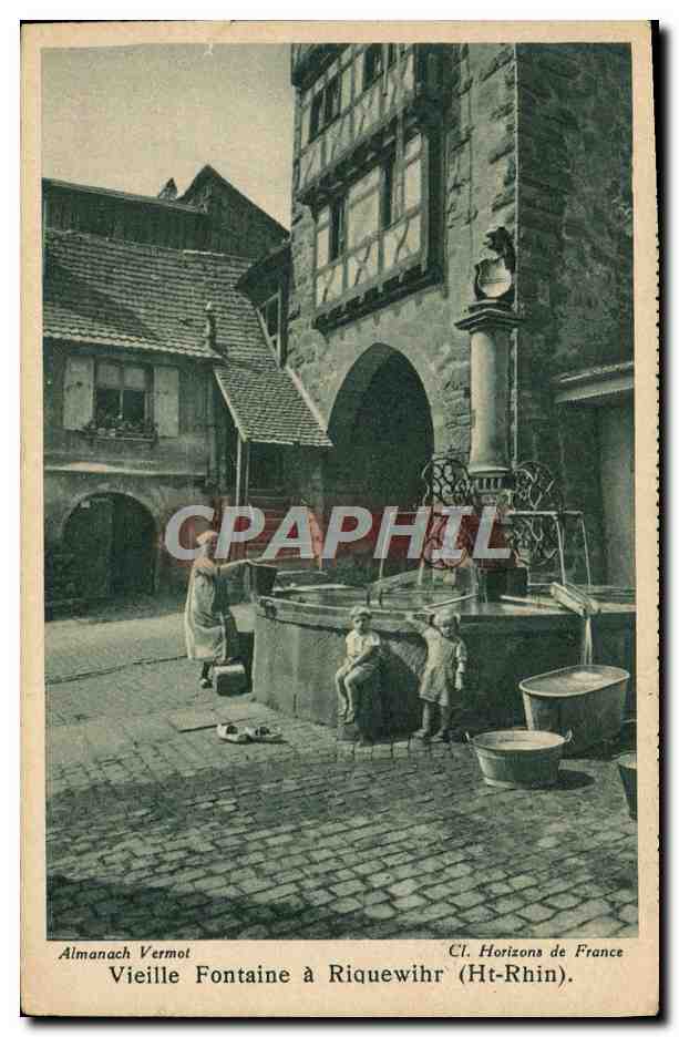 CPA Vieille Fontaine a Riquewihr Enfants
