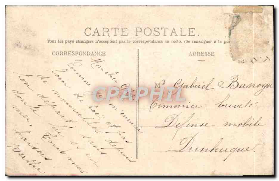 CPA Fantaisie Femme — Rückseite