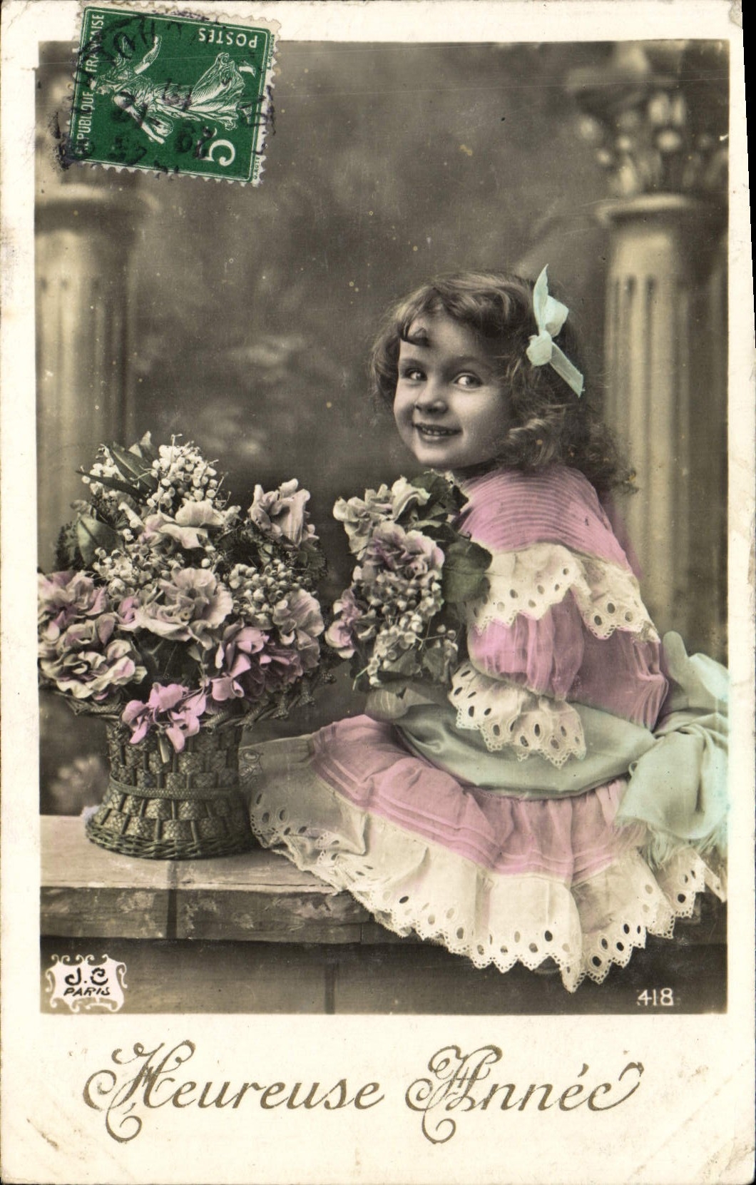 CPA Heureuse Annee Enfant